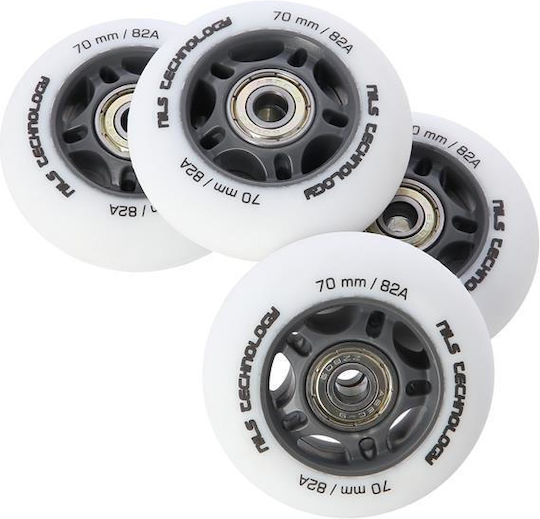 Pu 70x24 82a White Matte 4 Pcs + Abec-9 8 Pcs Nils Extreme Set