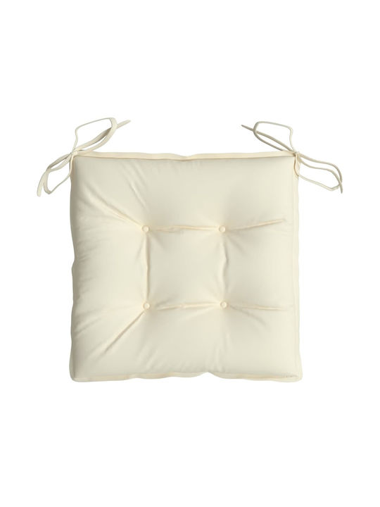 vidaXL Pernă Scaunului De Grădină Waterproof Albă 4 Bucăți 40x40cm