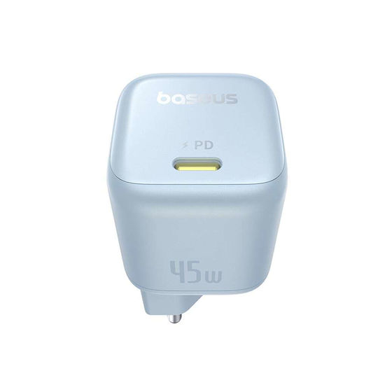 Baseus Charger Without Cable GaN with USB-C Port 45W Power Delivery / Quick Charge 3.0 / SuperCharge Galaxy Blue (PicoGo)