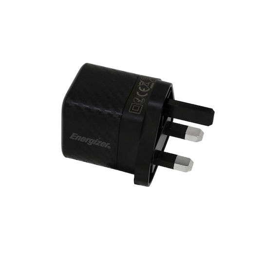 Energizer Φορτιστής Χωρίς Καλώδιο με Θύρα USB-C 30W Power Delivery Μαύρος (46314 UK)