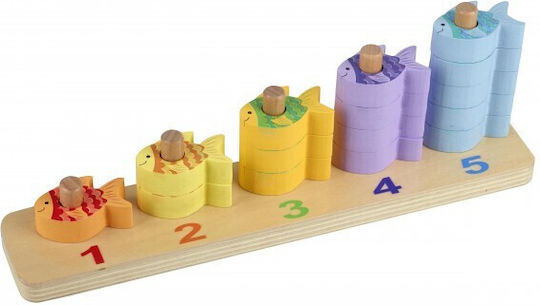 Orange Tree Toys Παιχνίδι Στοίβαξης από Ξύλο για 18+ Μηνών