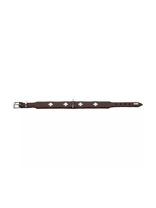 Zgarda din piele Hunter Swiss 60 M-L Negru Hunter