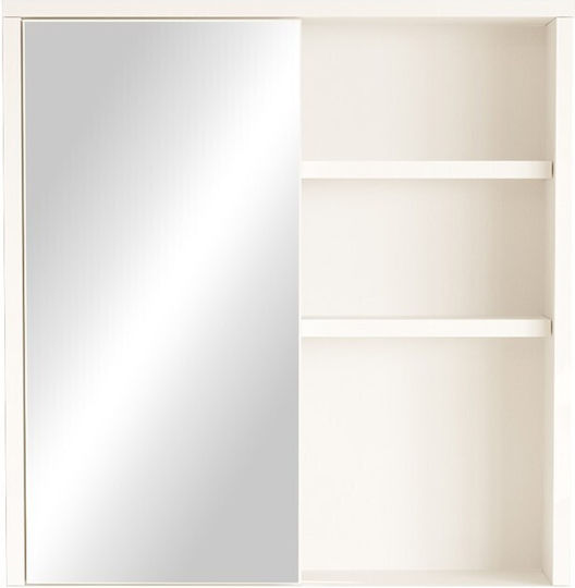 Pakketo Bango 176-000197 Καθρέπτης με Ντουλάπι 60x63.6cm Weiß