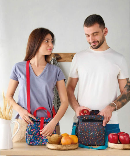 Kentia Baggy School Insulated Hand Lunch Bag Blue 21 x 16 x 24cm