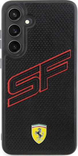 Ferrari Sf Perforated Umschlag Rückseite Kunststoff Rosa (Galaxy S24+)
