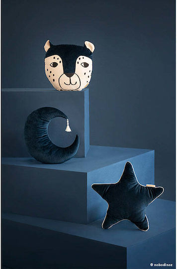 Samtmondkissen Pierrot 36*32cm Nachtblau