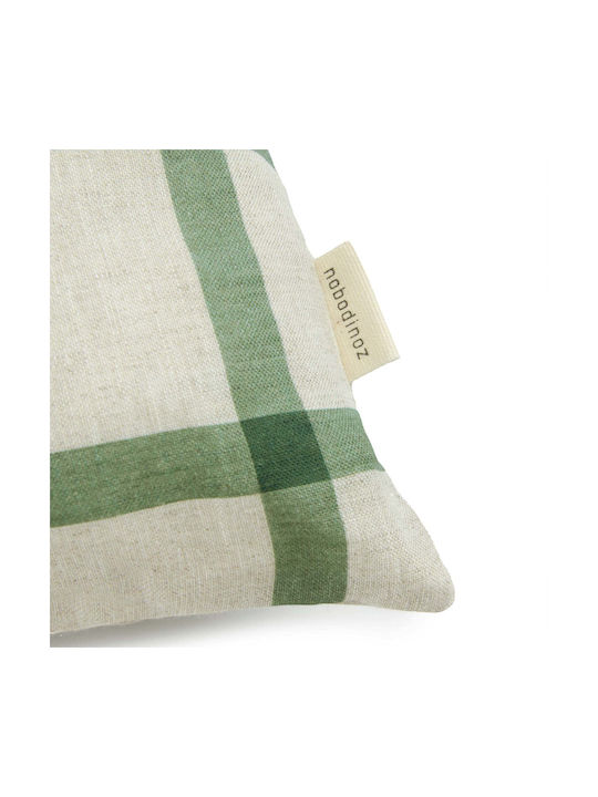 Vibes Rectangular Pillow Green Windowpane Bird 44x25 M