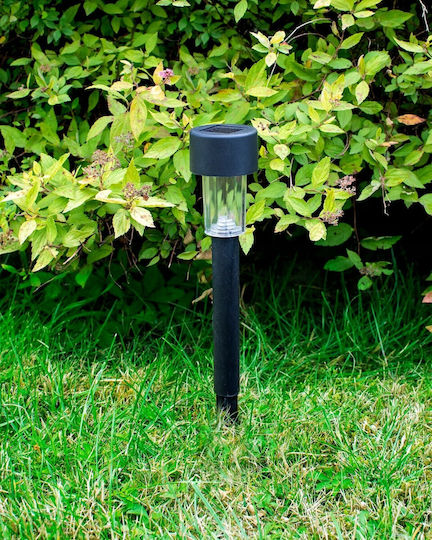 10 x Solar-Gartenleuchten Schwarze Pfosten