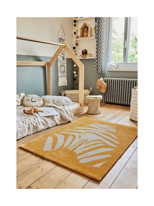 Zebra Χειροποίητο Παιδικό Χαλί Πορτοκαλί 120x170cm