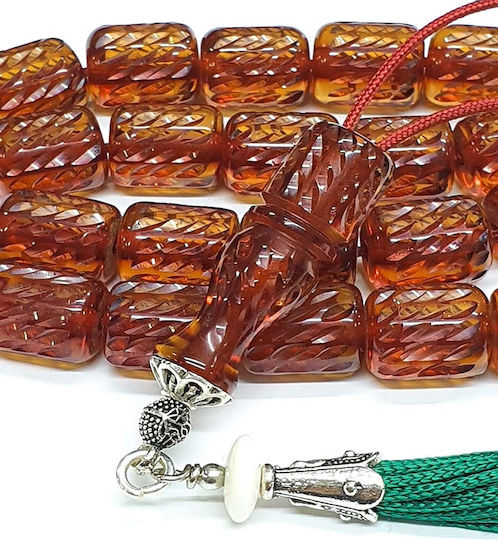 Roloi Komboloi Graven Mastic Worry Beads Honey 35cm