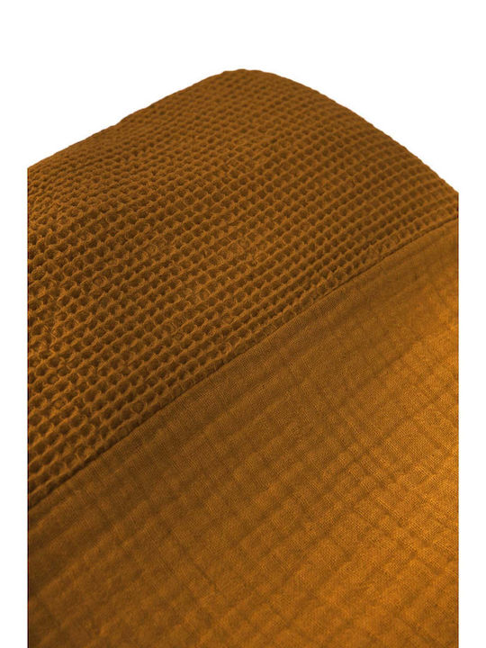 Nobodinoz Κάλυμμα Αλλαξιέρας Wabi Sabi από Ύφασμα Golden Brown 50x70cm