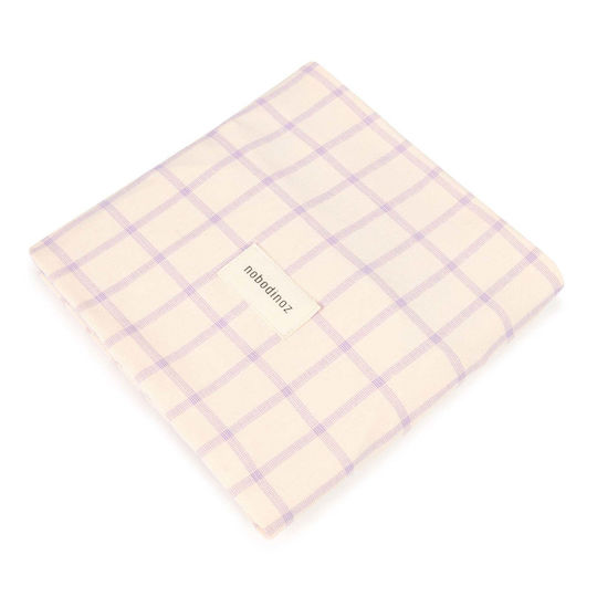 Nobodinoz Changing Pad Cover Stories in Powder Mauve Fabric 50x70cm