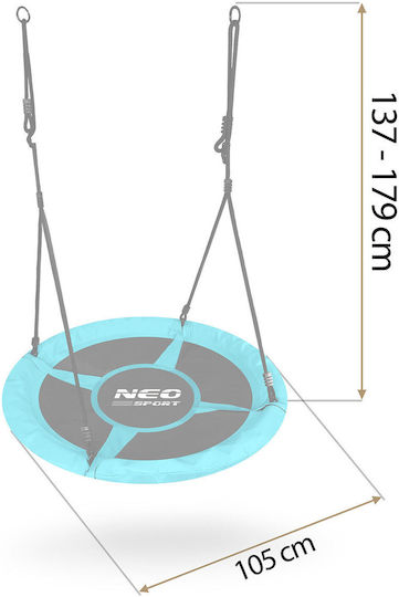 NEO Sport Κούνια Nest Hängend 100x100x100cm Gray