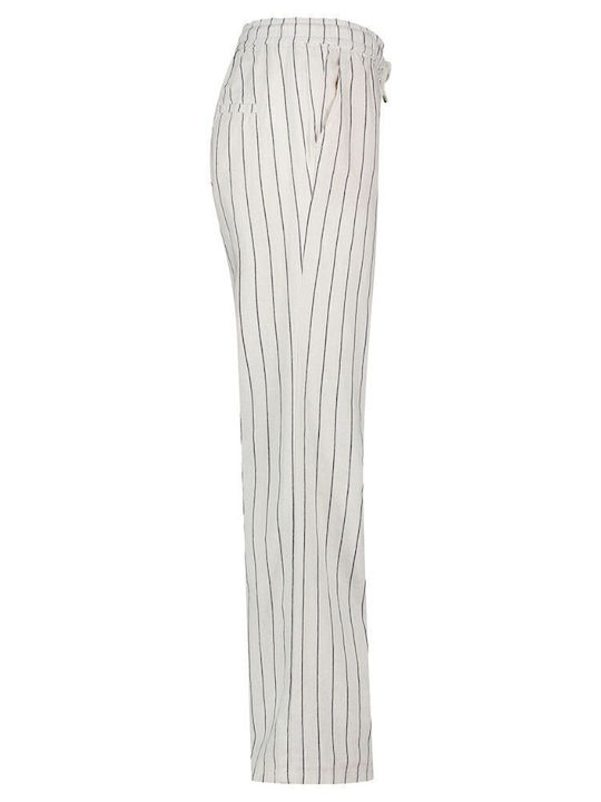 Damen Leinen Hose Navy