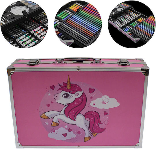 Unicorn Painting Set in Case 34.5x23.5cm 145pcs