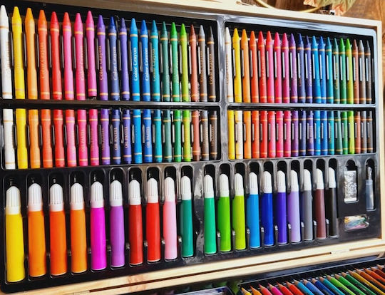 Painting Set in Case Painting Set with Wooden Case 47.8x27.5x4.5cm 179cm 47.8x27.5cm 179pcs