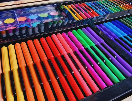 Painting Set in Case Painting Set with Wooden Case 47.8x27.5x4.5cm 179cm 47.8x27.5cm 179pcs