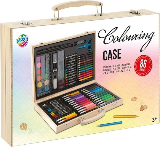 Zita Toys Комплект за Оцветяване в чанта Дървен 34x23см 86бр