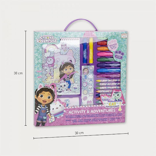 Cerda Gabby's Dollhouse Cat Adventures Σετ Ζωγραφικής 30x30cm 26τμχ