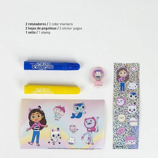Cerda Gabby's Dollhouse Cat Adventures Σετ Ζωγραφικής 30x30cm 26τμχ