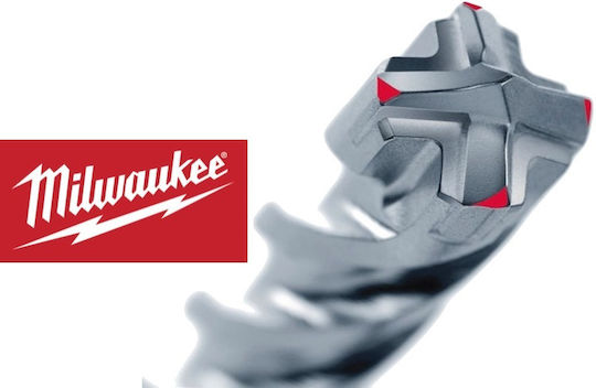 Milwaukee Σετ 5 Τετράκοπα Τρυπάνια Καρβιδίου με SDS Plus Στέλεχος για Δομικά Υλικά, Μέταλλο και Ξύλο