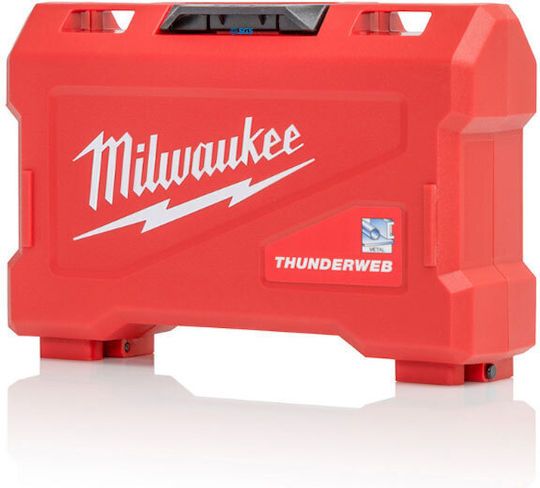 Milwaukee Thunderweb Комплект 19 Свредла с Цилиндрична Опашка за Метал