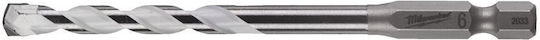 Milwaukee Shockwave Свредло Карбид с Шестоъгълна Опашка за Метал, Дървο, Строителни материали, Стъкло и плочки 6x150mm