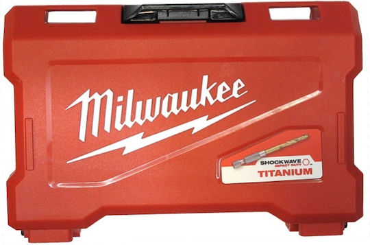 Milwaukee Σετ 19 Τρυπάνια Τιτανίου με Εξάγωνο Στέλεχος για Μέταλλο