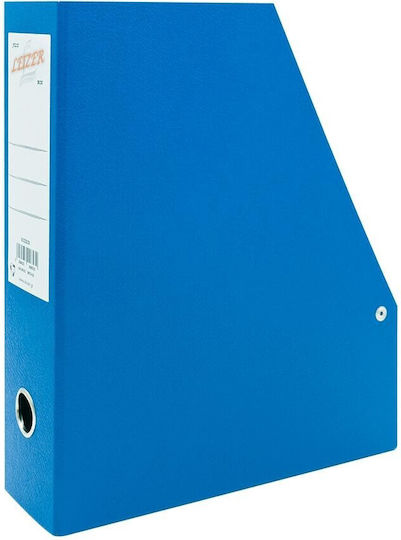 Leizer Θήκη Περιοδικών Αρχείου Χάρτινη Μπλε 32x8x28εκ.