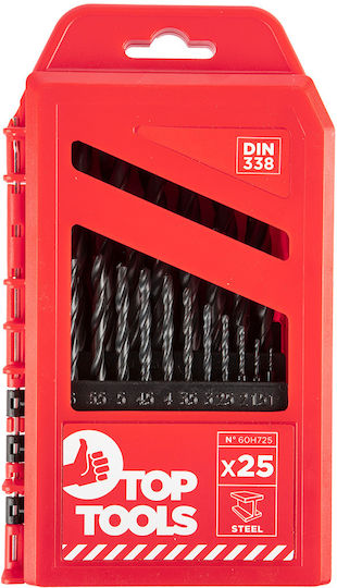Top Tools Diamantbohrer HSS mit Zylindrischem Schaft für Metall 1.5mm