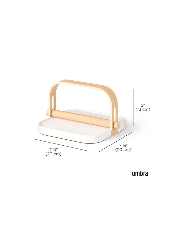Umbra Wooden Napkin Holder White 23x20x13cm 1022631-668