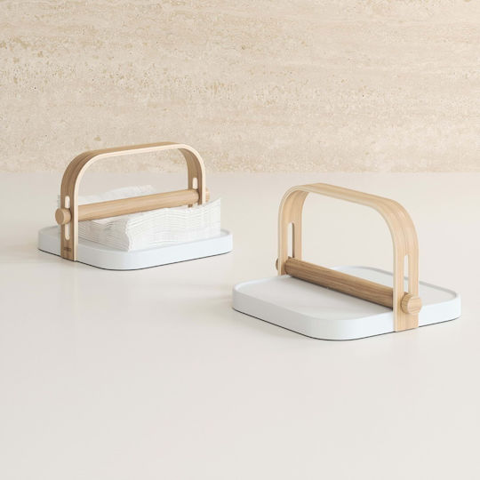 Umbra Wooden Napkin Holder White 23x20x13cm 1022631-668