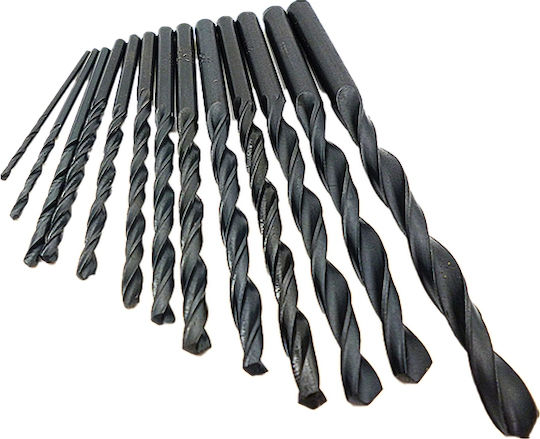 Milwaukee Air Drill HSS 10.0x133mm Set of 10 Diamond Drills HSS with Cylindrical Shank for Metal
