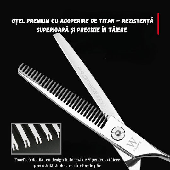 Σετ Ψαλίδια Κουρέματος & Αραιώματος 6"