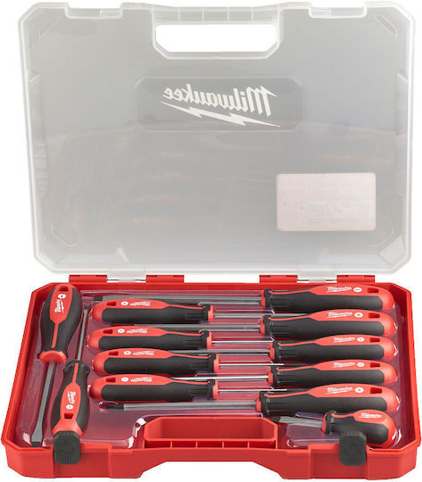 Milwaukee Set 12 Magnetic Screwdrivers with 12 Interchangeable Tips