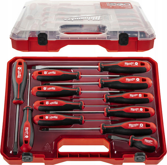 Milwaukee Set 12 Magnetic Screwdrivers with 12 Interchangeable Tips