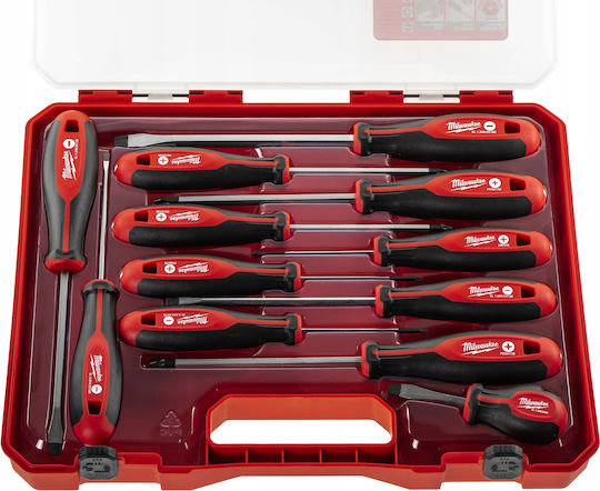 Milwaukee Set 12 Magnetic Screwdrivers with 12 Interchangeable Tips