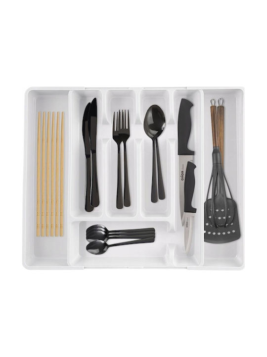 Orion Drawer Cutlery Tray 36.5x27.5x4.5cm White