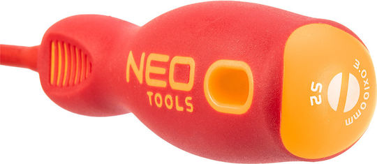 Neo Tools Κατσαβίδι Ίσιο με Μέγεθος Μύτης 3mm