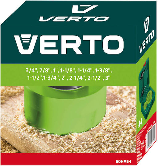 Verto Σετ Ποτηροπρίονα με Διάμετρο από 19mm έως 76mm για Ξύλο, Μέταλλο και Πλαστικό