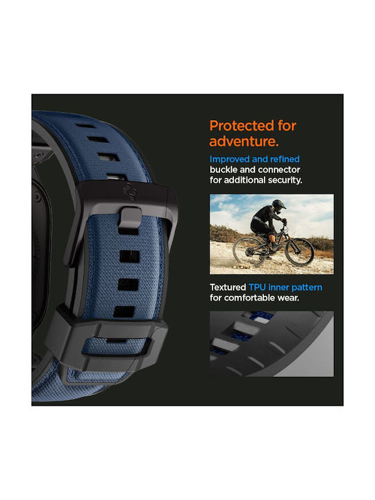 Spigen Durapro Armor Каишка Силикон Тъмносин (Apple Watch 6, 7, 8, 9, 10, SE, Ultra 1, 2)