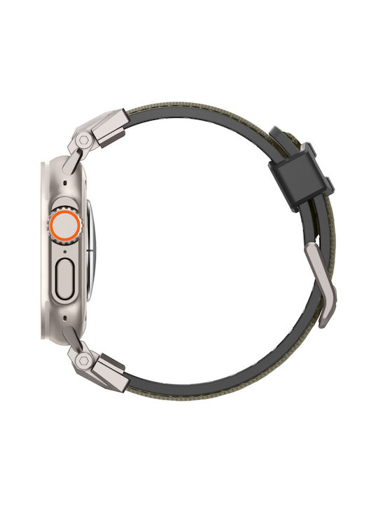 Spigen Durapro Armor Armband Silikon Grün (Apple Watch 6, 7, 8, 9, 10, SE, Ultra 1, 2)