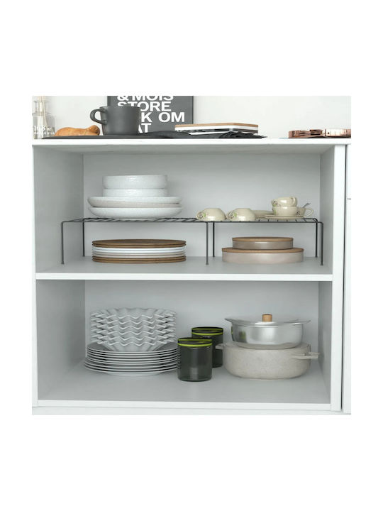 Femmit Metall Küchenorganizer Ständer 58x28x14 cm Schwarz