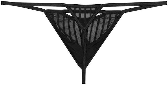 Allure Ανδρικό Sexy String Μαύρο