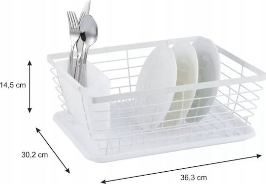 KING Hoff Metallic White Sink Strainer
