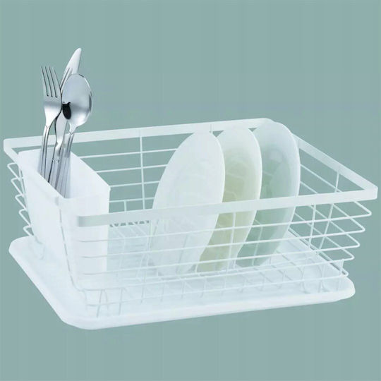 KING Hoff Metallic White Sink Strainer
