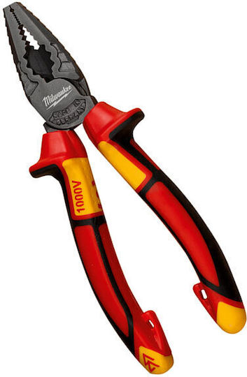 Milwaukee Plier Straight Electrician Length 180mm