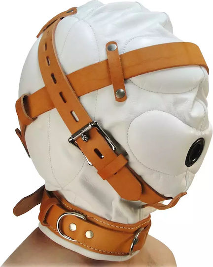 XR Leather Κολάρο σε Λευκό Χρώμα