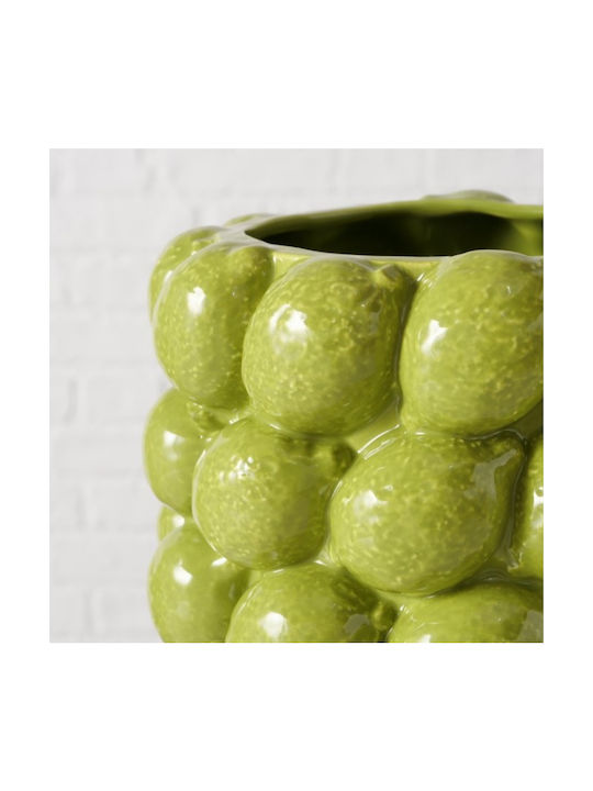 Boltze Decorative Vase Green 18x18cm