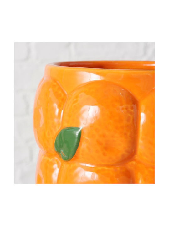 Boltze Decorative Vase Orange 16x16x27cm